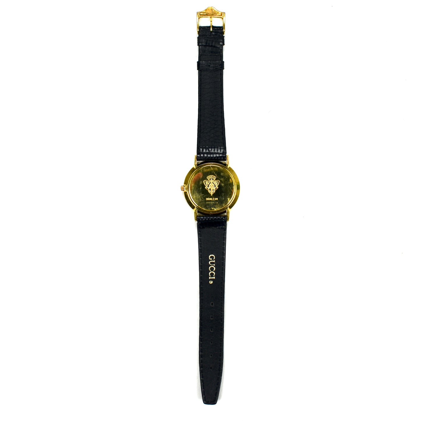 Gucci - 3000M Gold Black Dial Watch