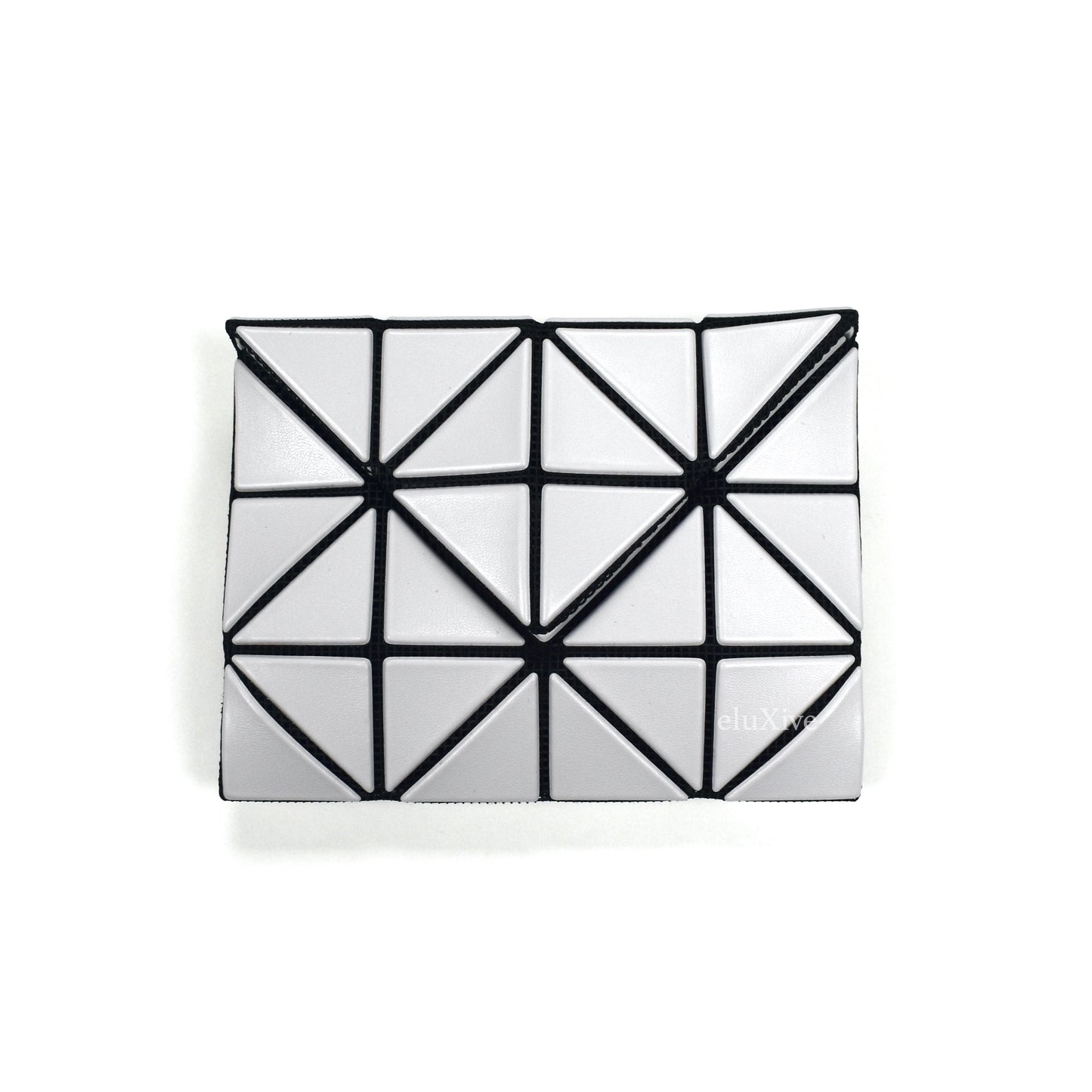 Baobao Issey Miyake - Matte Light Gray Geometric Envelope Wallet
