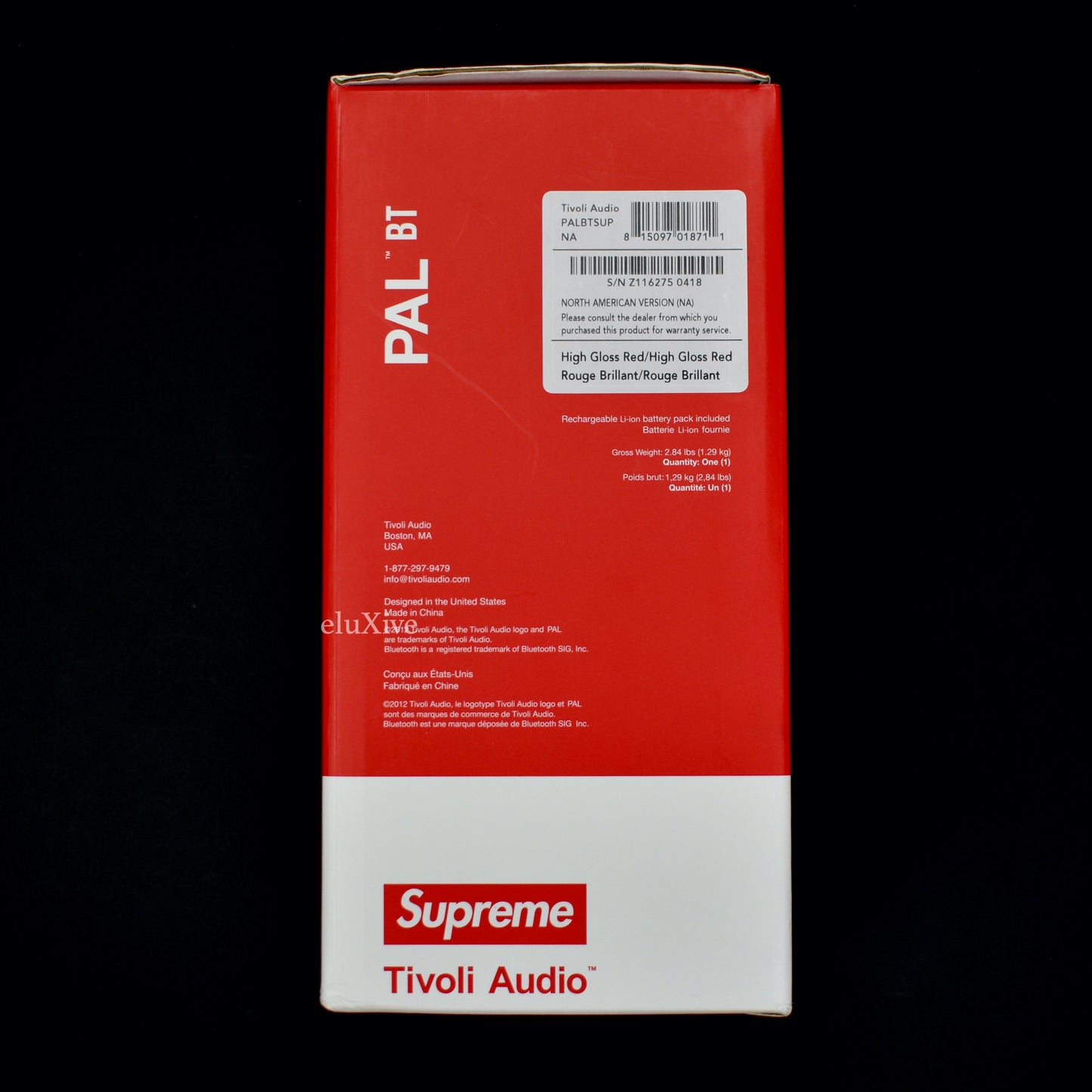 Supreme x Tivoli - Red Box Logo Pal BT Bluetooth Speaker