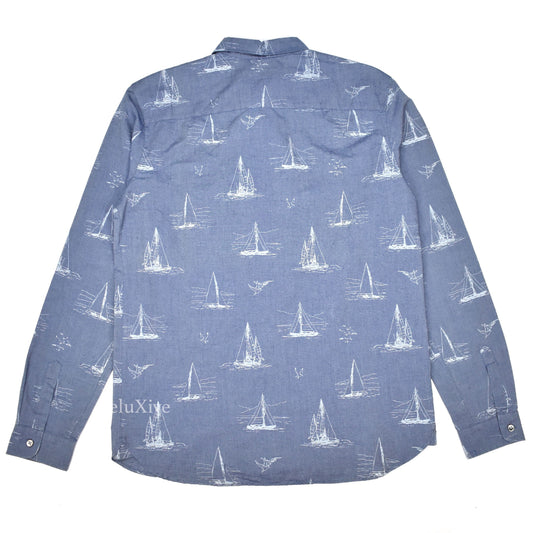 A.P.C. - Boat Print Button Down Shirt