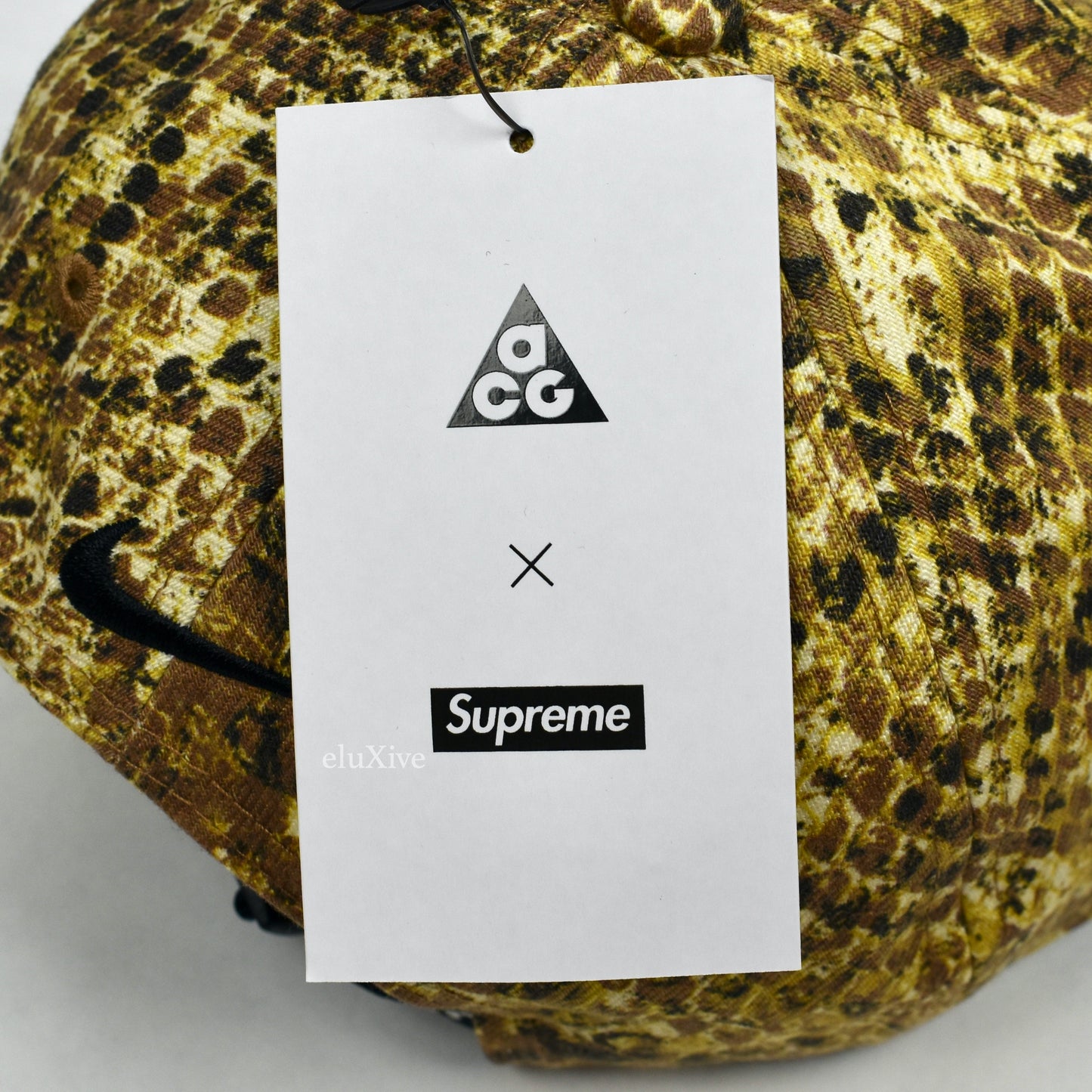 Supreme x Nike - ACG Logo Denim Hat (Tan Snake)