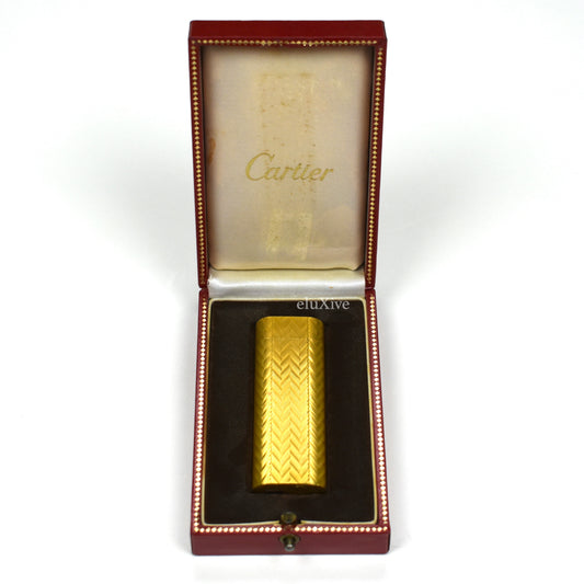 Cartier - Vintage 18K Gold Plated Lighter