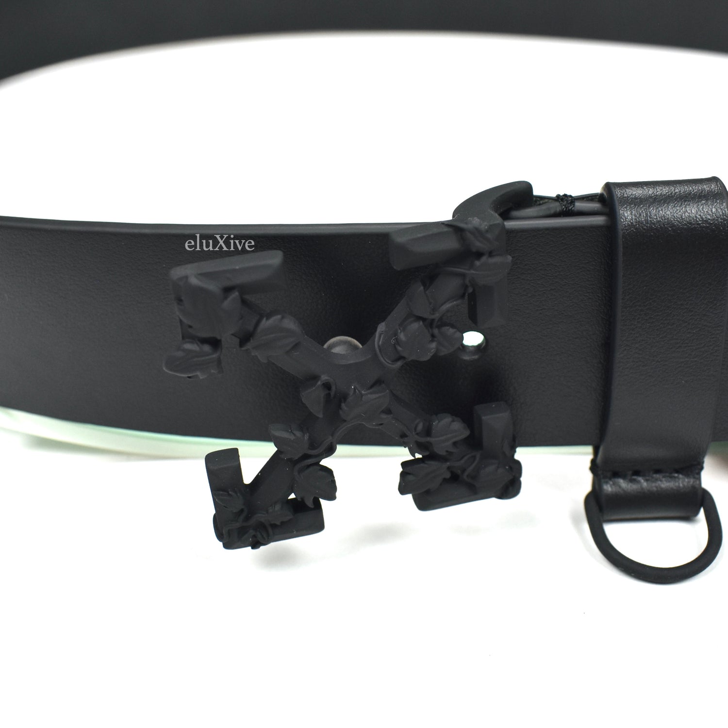 Off-White Paperclip Chain Belt - Green