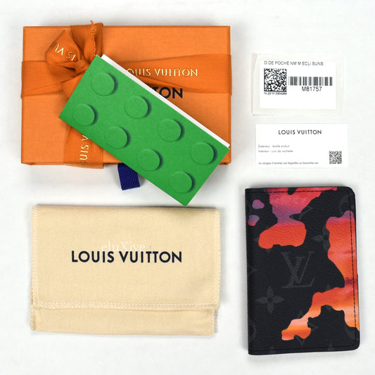 Louis Vuitton - Red Sunset Monogram Pocket Organizer Wallet