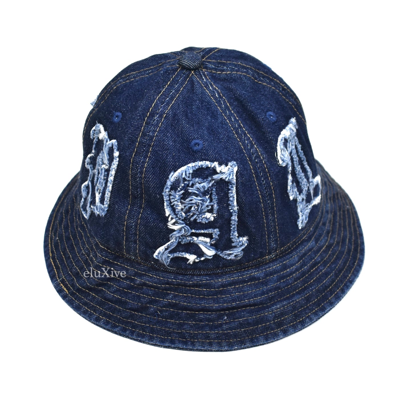 Palace - Lique Logo Denim Bucket Hat (Blue)