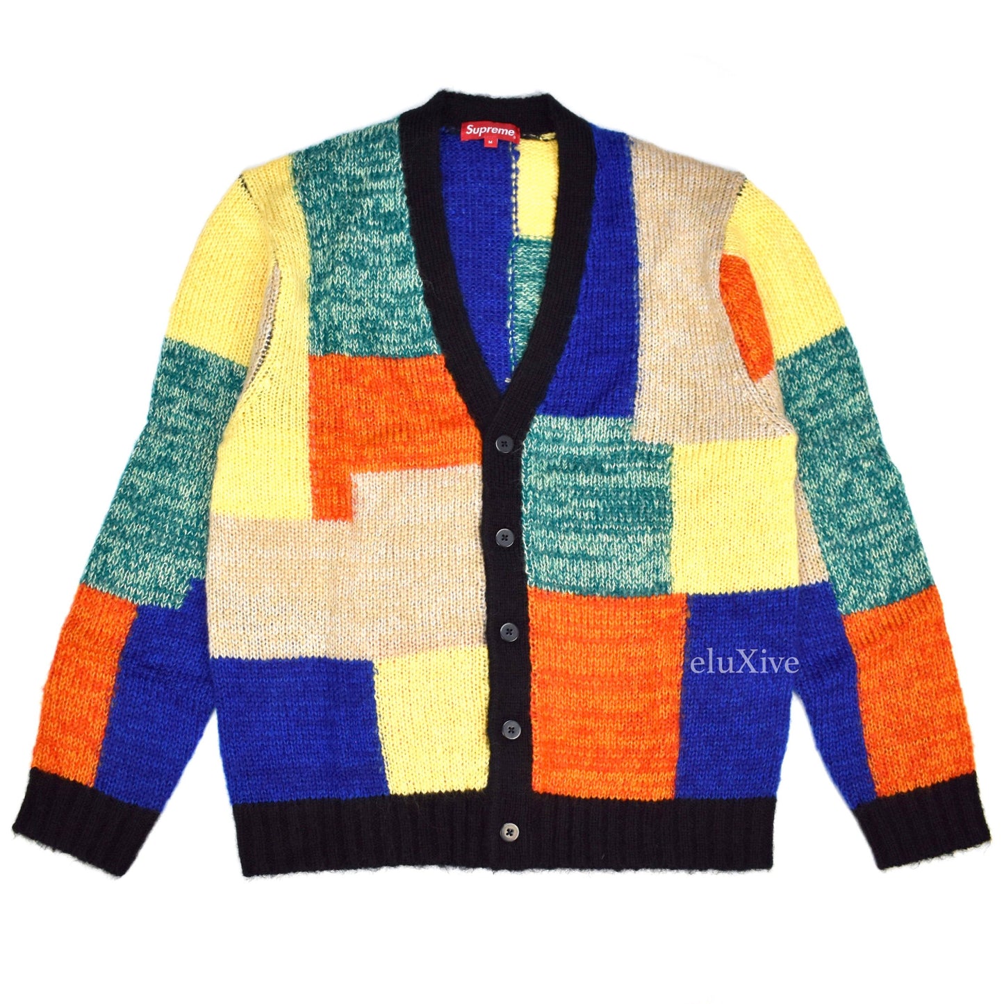 Supreme - Patchwork Mohair Cardigan