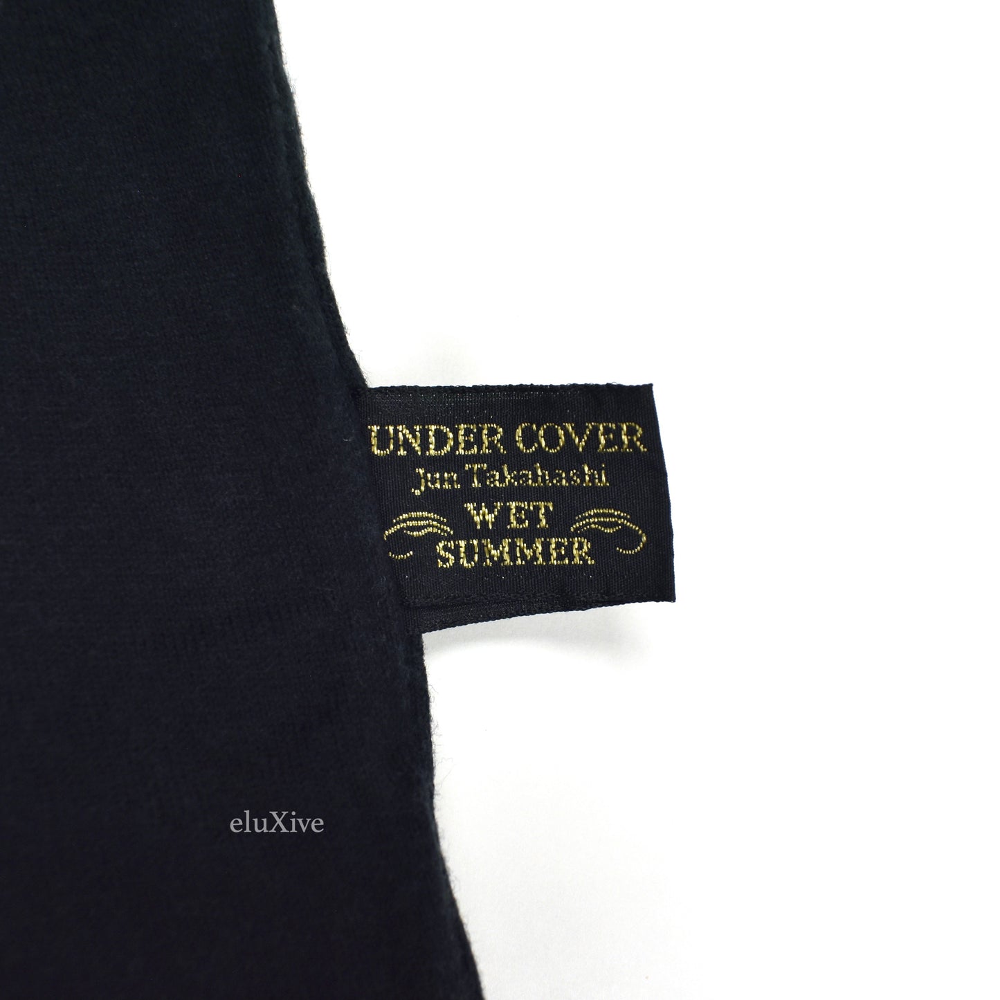 Undercover - SS98 ' Wet Summer' Black Polo Shirt