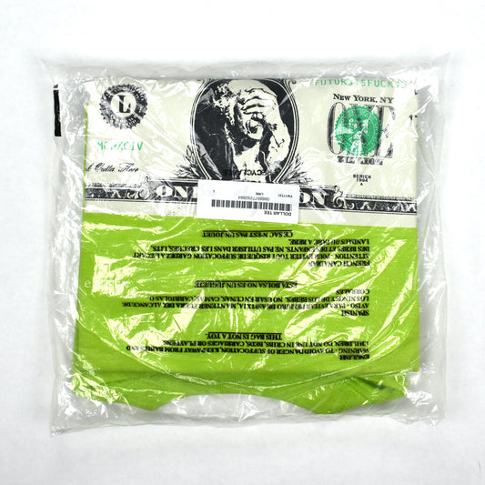 Supreme - Lime Green Dollar Bill Logo T-Shirt (FW17)