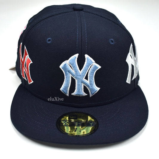 Supreme x New Era - Kanji New York Yankees Fitted Hat (Navy)