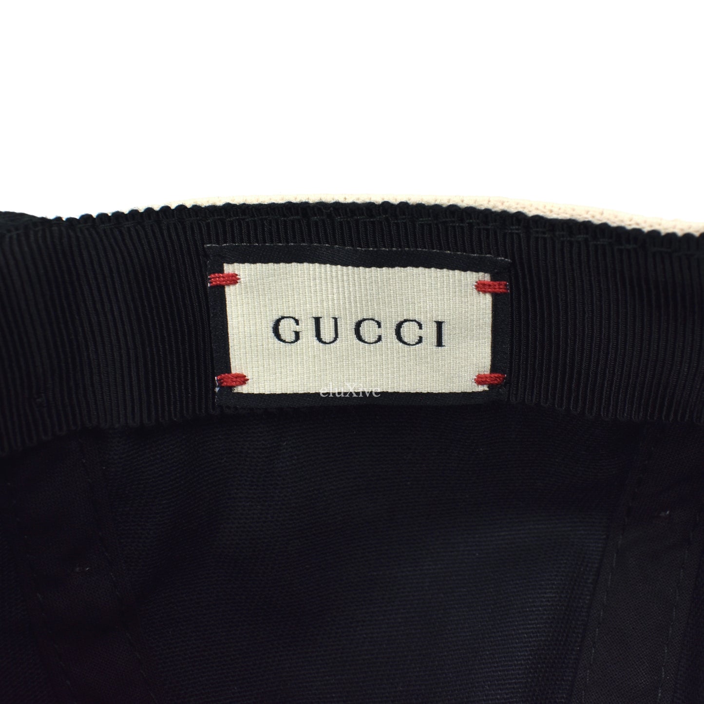 Gucci - Black Vintage Logo Headband Hat