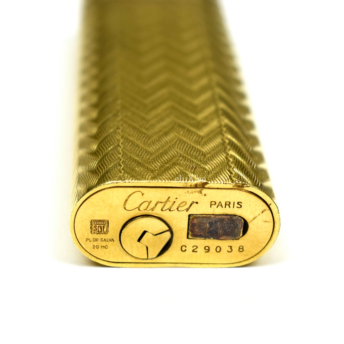 Cartier - Vintage 18K Gold Plated Lighter