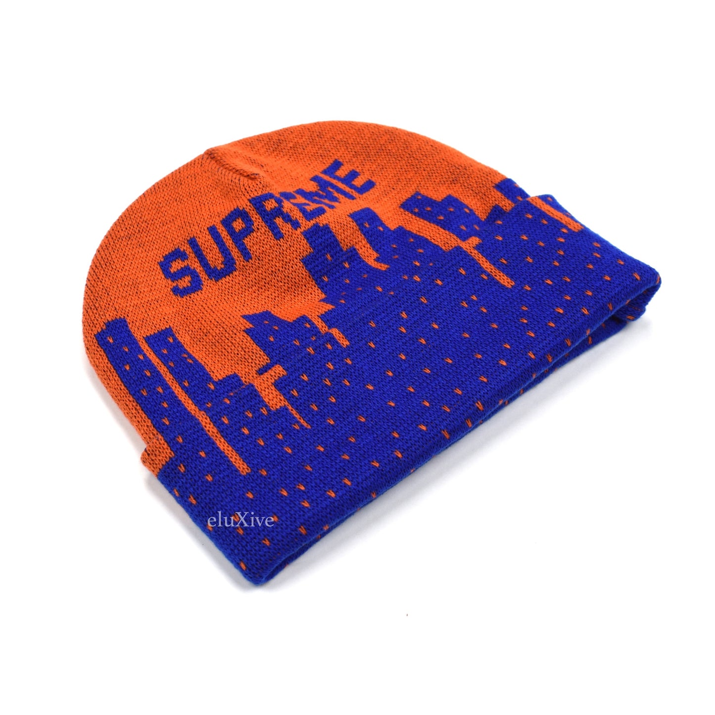 Supreme - New York Skyline Logo Beanie (Orange)