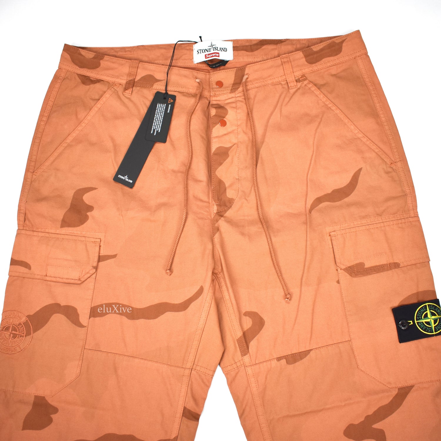 Supreme x Stone Island - Coral Camo Print Cargo Pants – eluXive