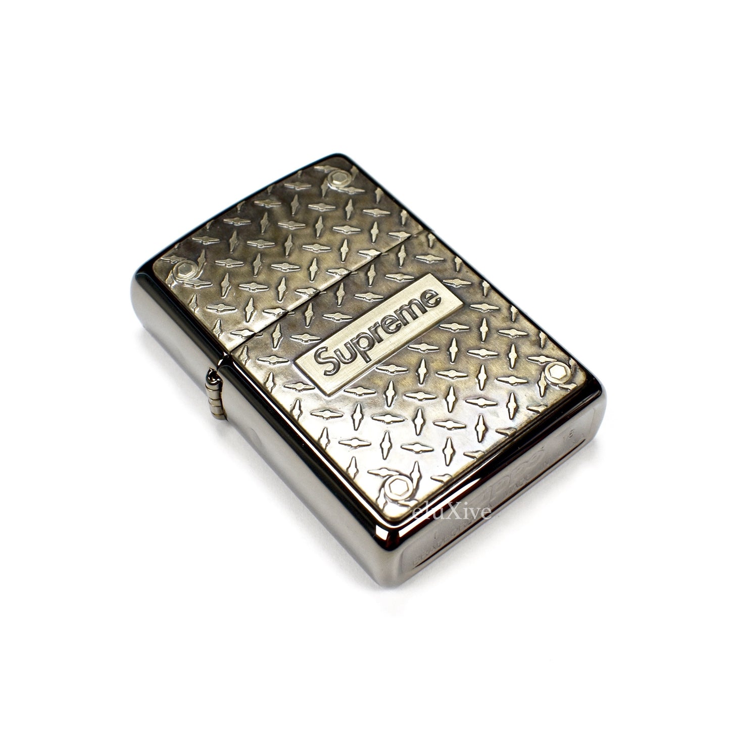 Supreme - Box Logo Diamond Plate Lighter