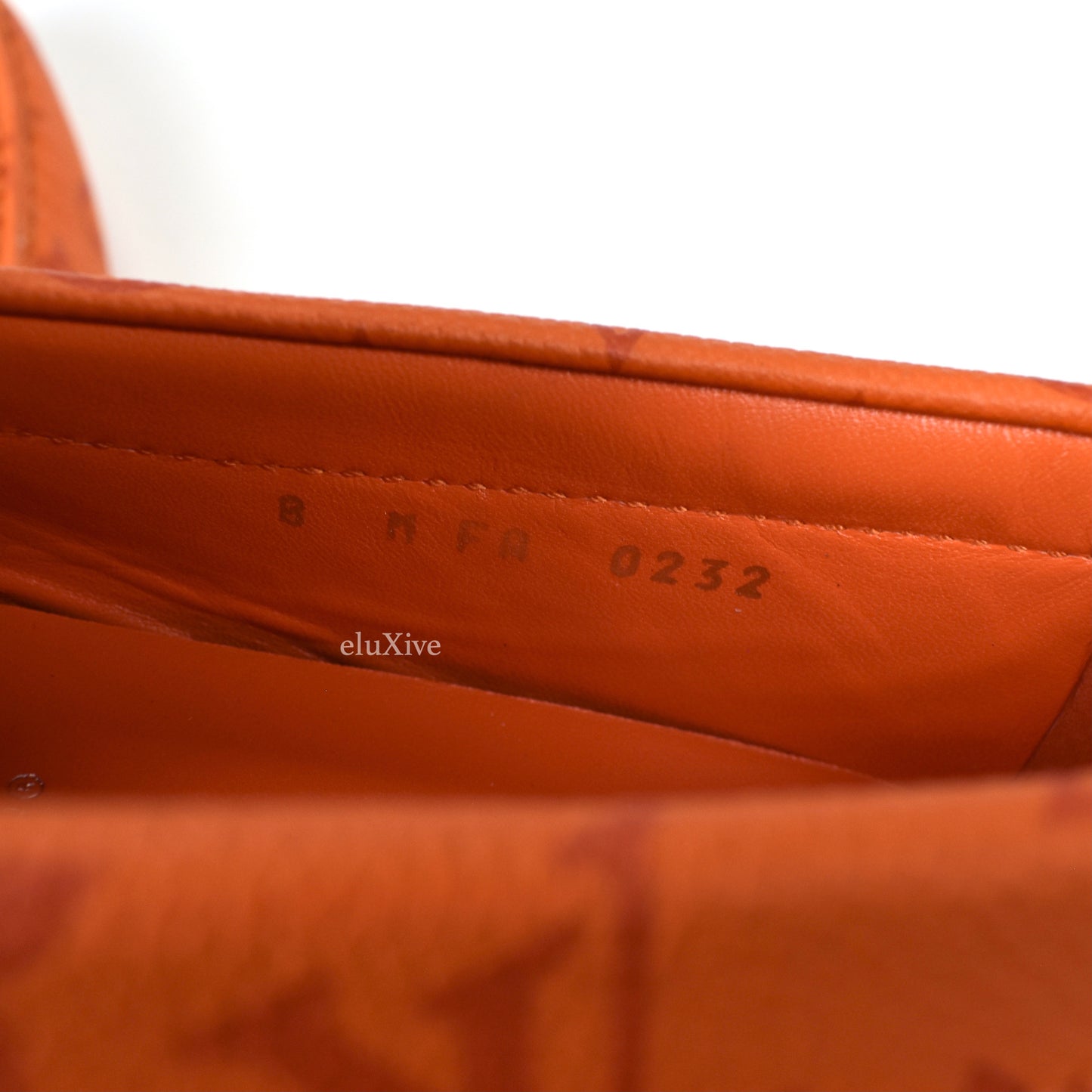 Louis Vuitton - Orange Monogram Leather Driving Loafers