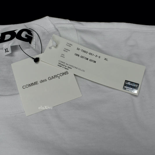 Comme des Garcons x Medicom - CDG Bearbrick Logo L/S T-Shirt (White)