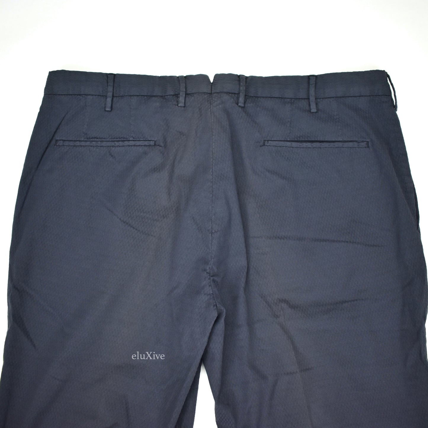 Incotex - Dark Gray Diamond Woven Pants