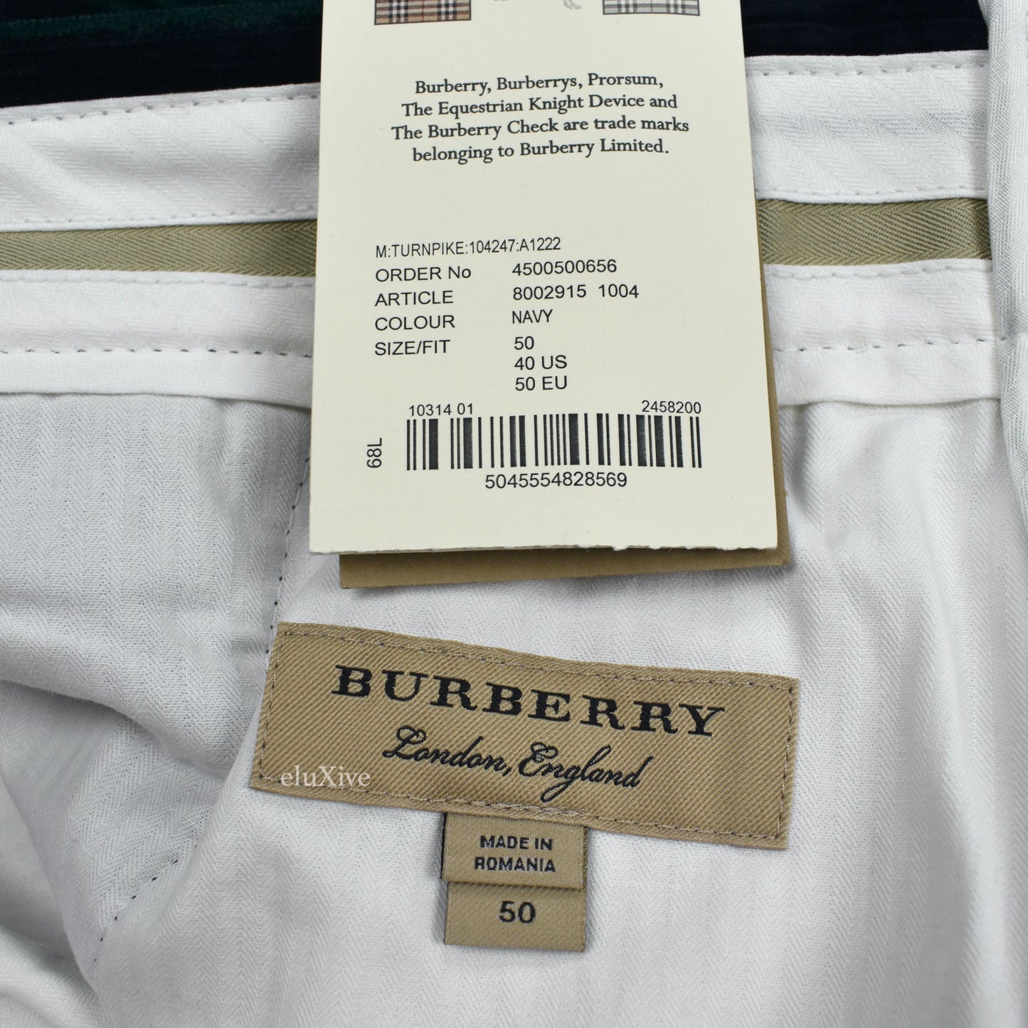 Burberry - Blackwatch Stripe Thick Wale Corduroy Pants