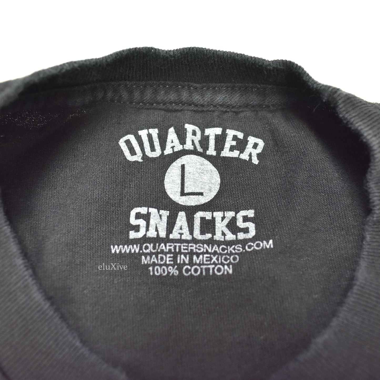 Quartersnacks -  Fruit & Veggie Snackman Print T-Shirt (Black)