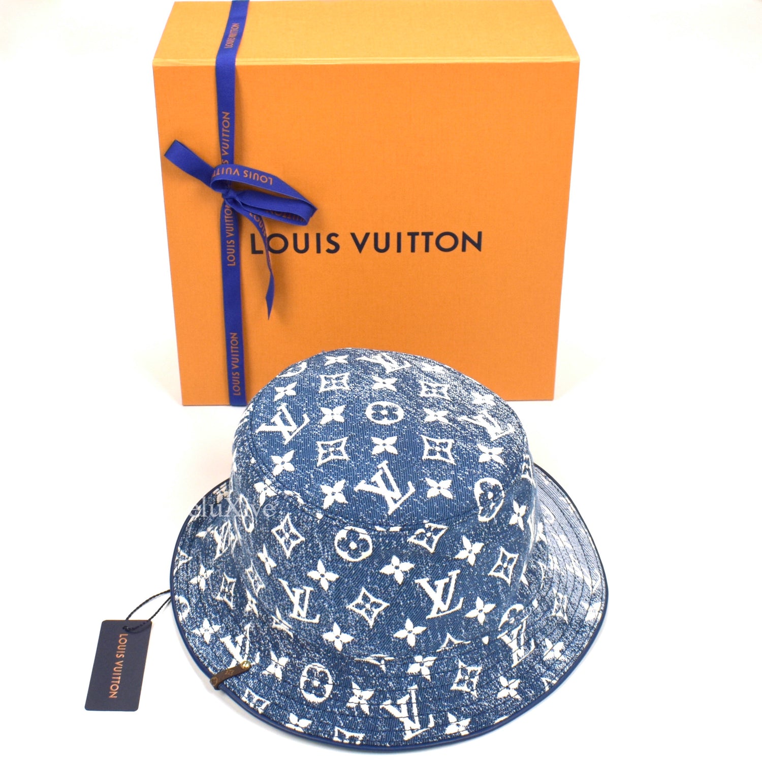 Louis Vuitton Illusion Monogram Bucket Hat Blue Gradient Pink in