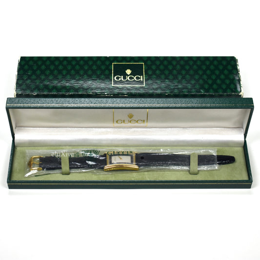 Gucci - 2600M Gold Tuxedo Dial Tank Watch