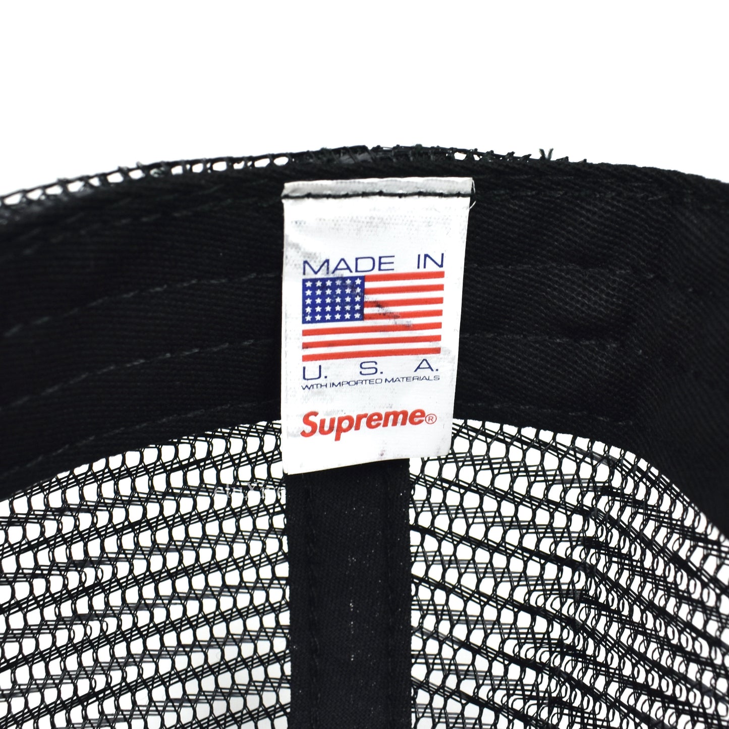 Supreme x IRAK - Logo Print Trucker Hat (Black)