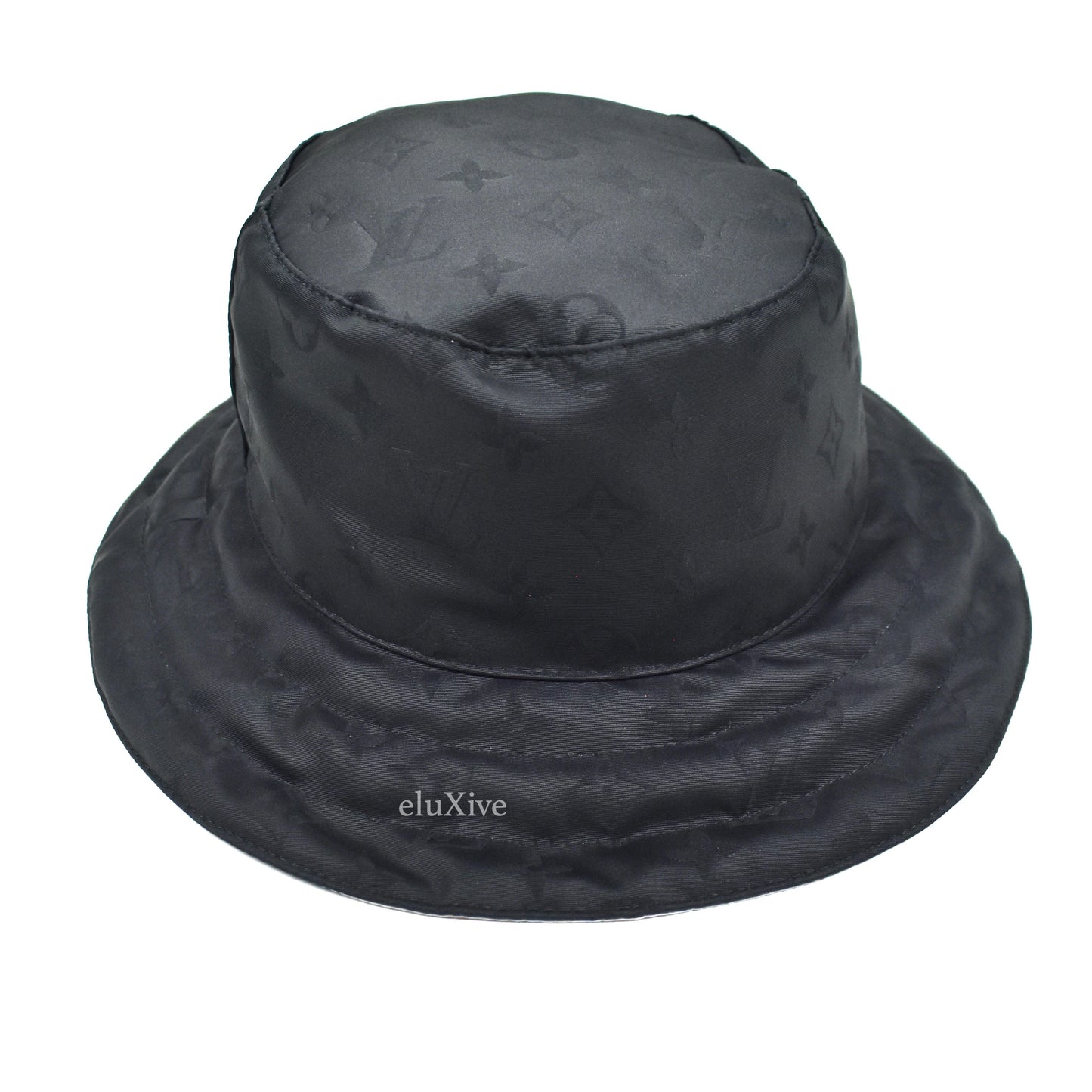 Louis Vuitton - Black Monogram Woven Water Reactive Bucket Hat