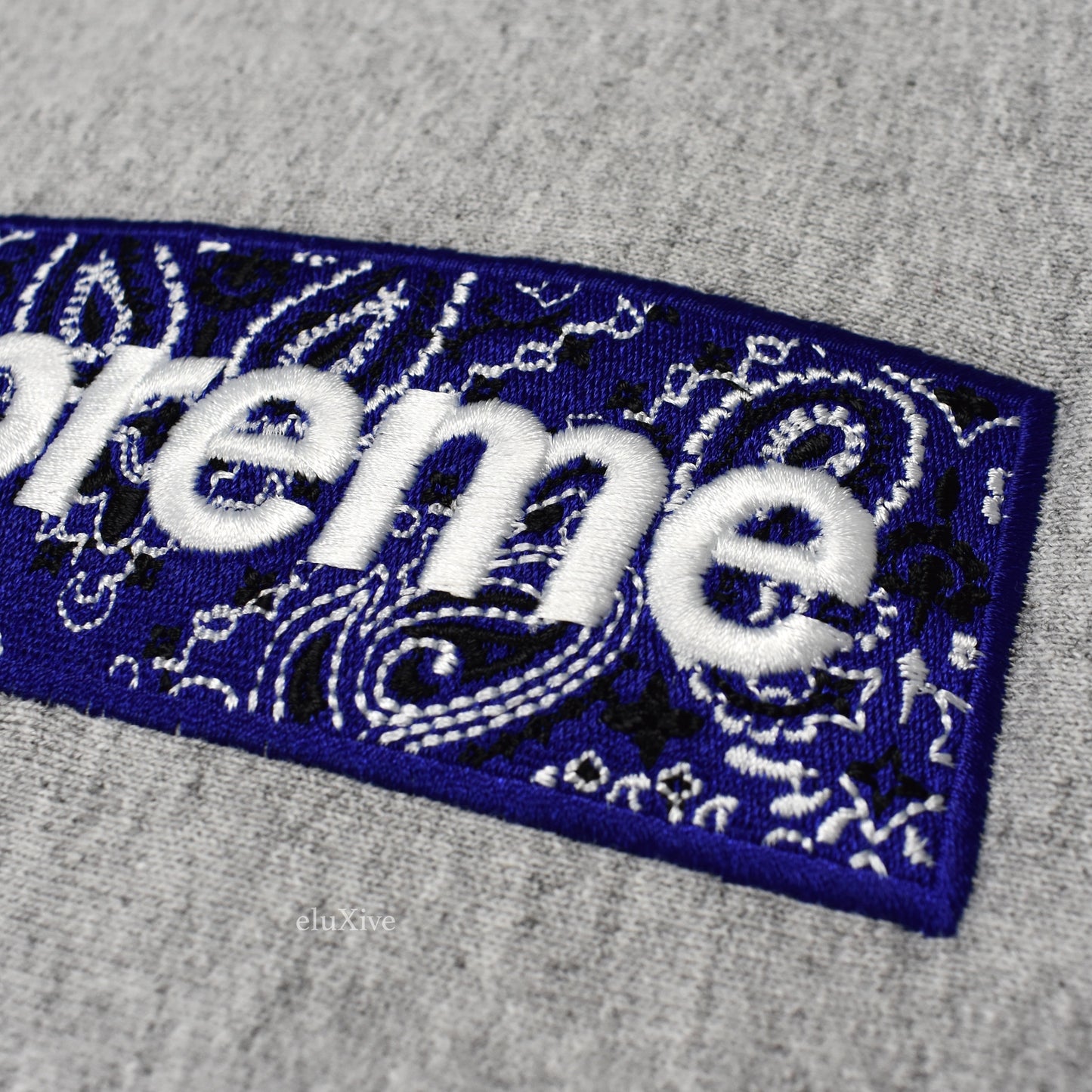 Supreme - Bandana Box Logo Hoodie (Gray)