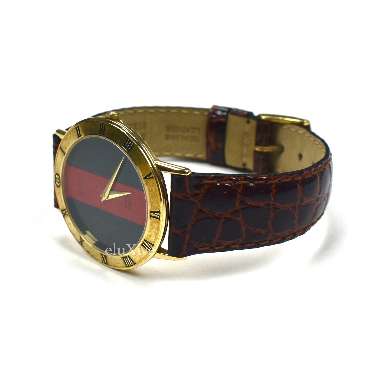 Gucci - 3000M Gold Web Stripe Watch
