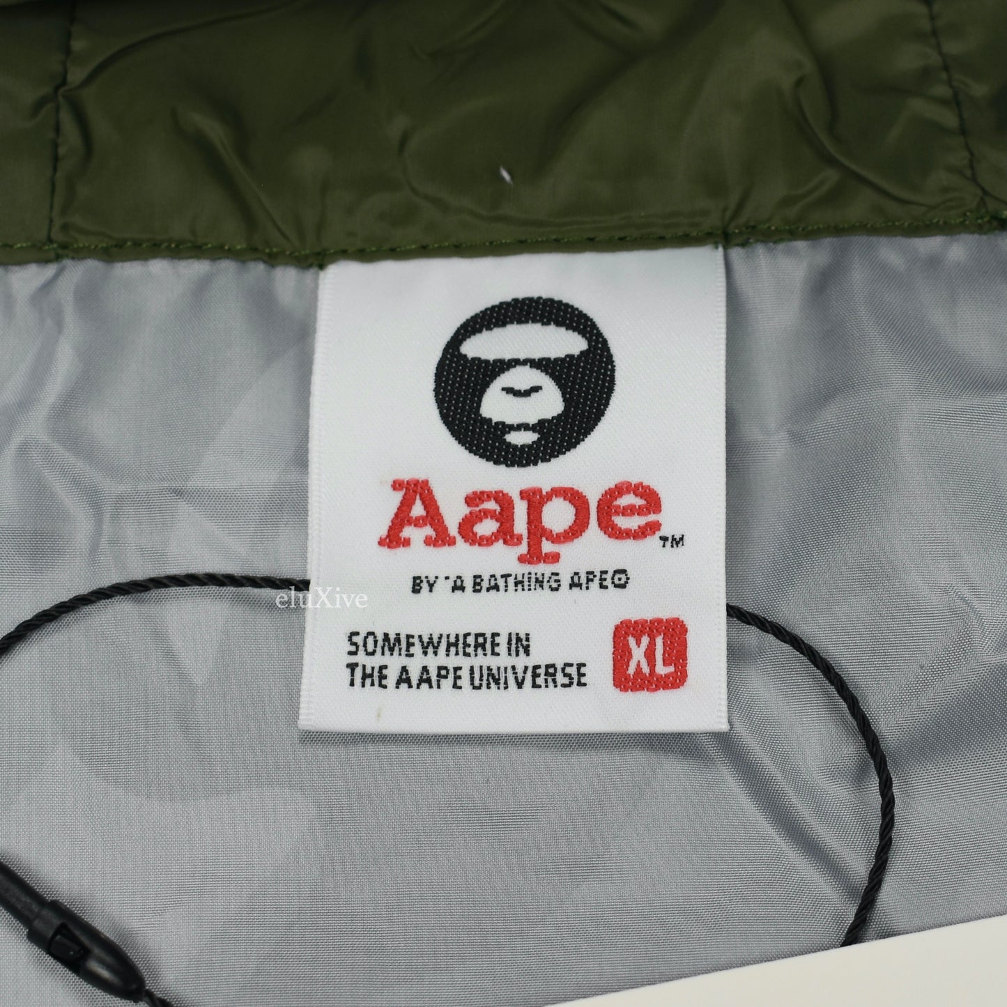 Bape - AAPE Paneled Logo Camo Hooded Jacket