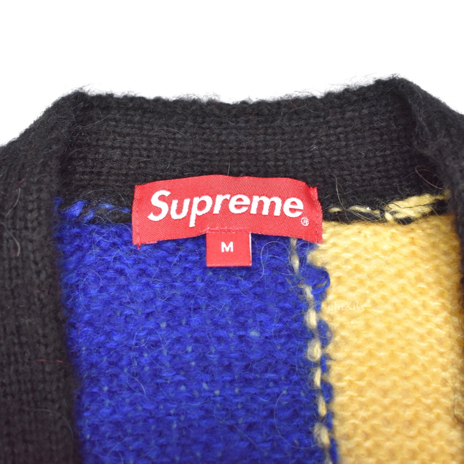 好きに Supreme patchwork mohair cardigan M 19SS - トップス