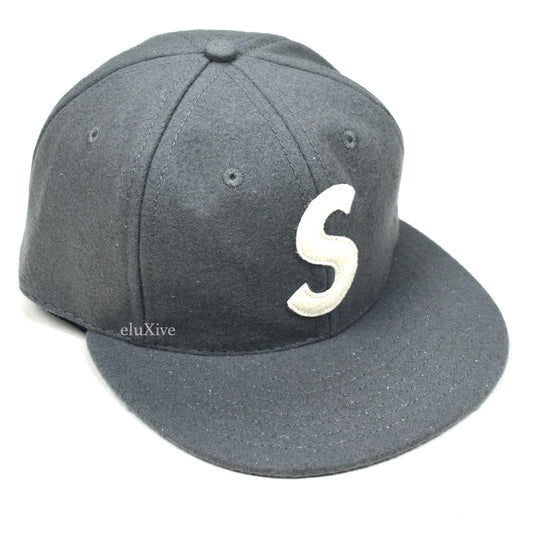 Supreme x Ebbets Field Flannels - Gray Wool S-Logo Fitted Hat