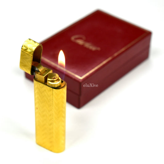 Cartier - Vintage 18K Gold Plated Lighter