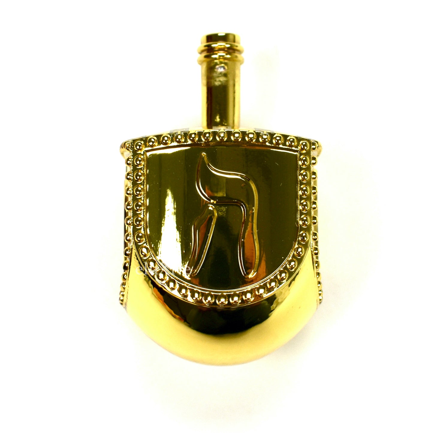 Kith - Gold Metal Logo Engraved Hanukkah Dreidel