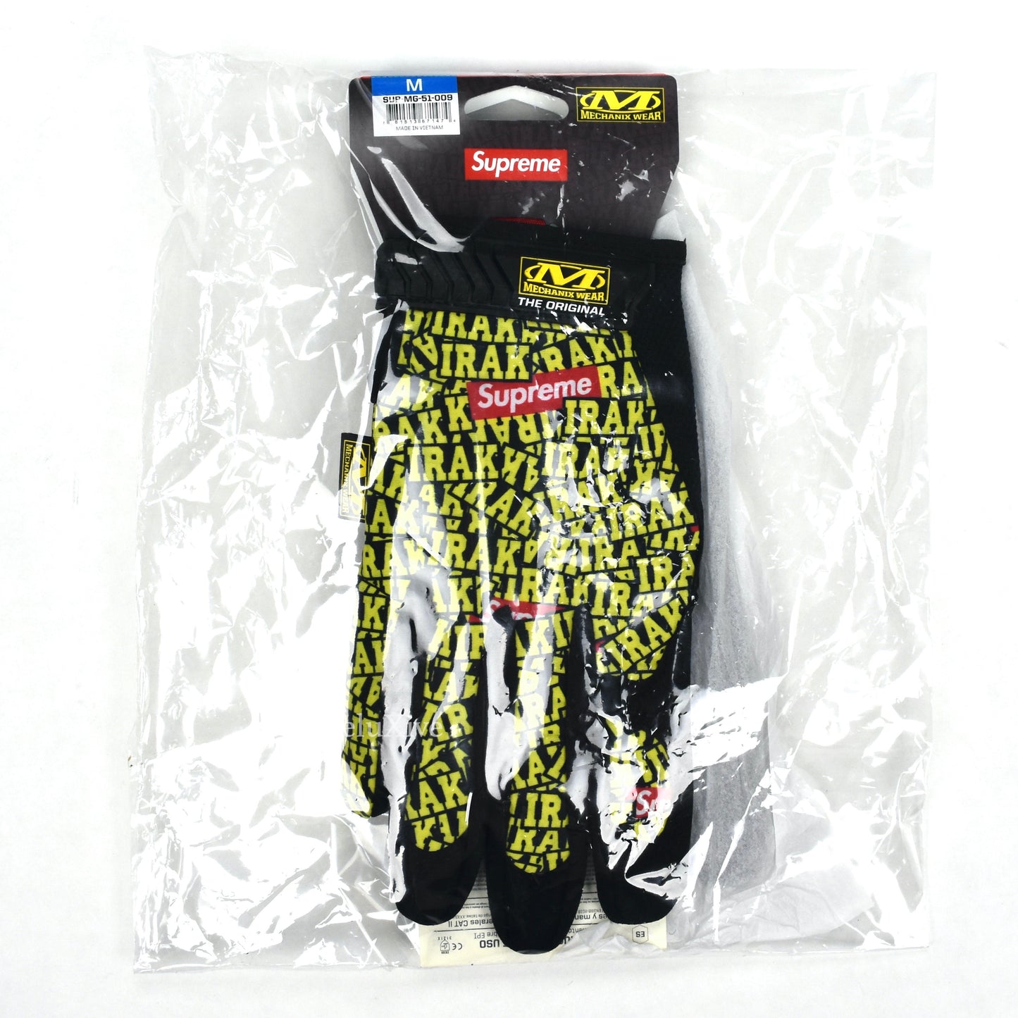Supreme x IRAK - Allover Logo Print Mechanix Gloves