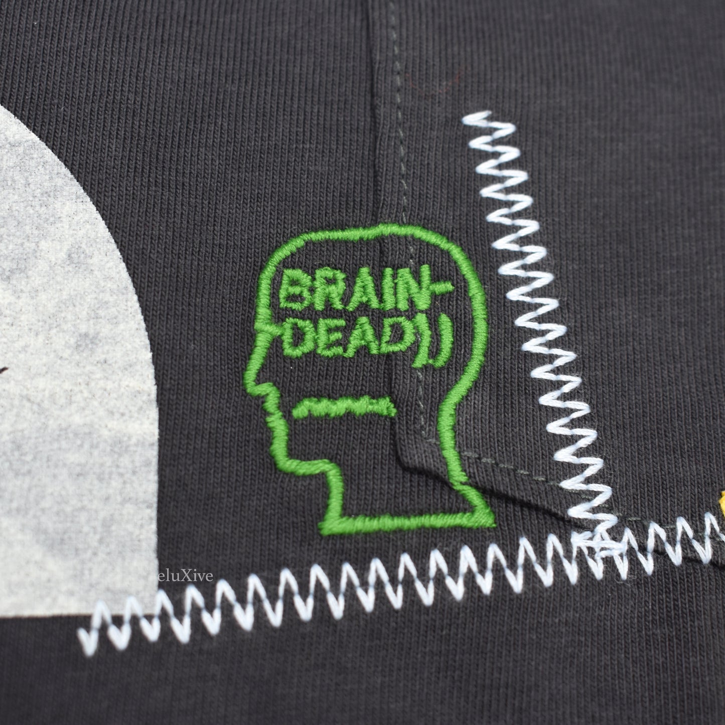 Brain Dead x The North Face - Allover Logo Print T-Shirt (Charcoal)