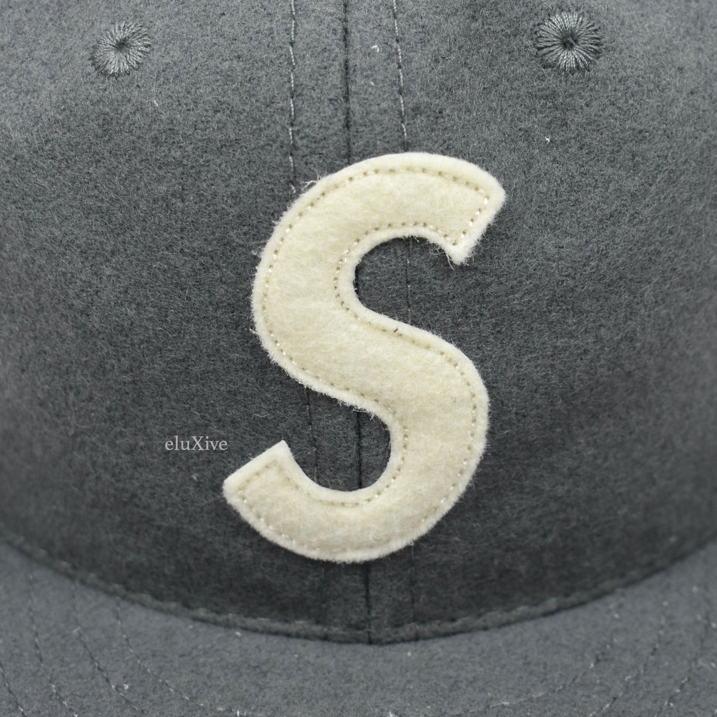 Supreme x Ebbets Field Flannels - Gray Wool S-Logo Fitted Hat