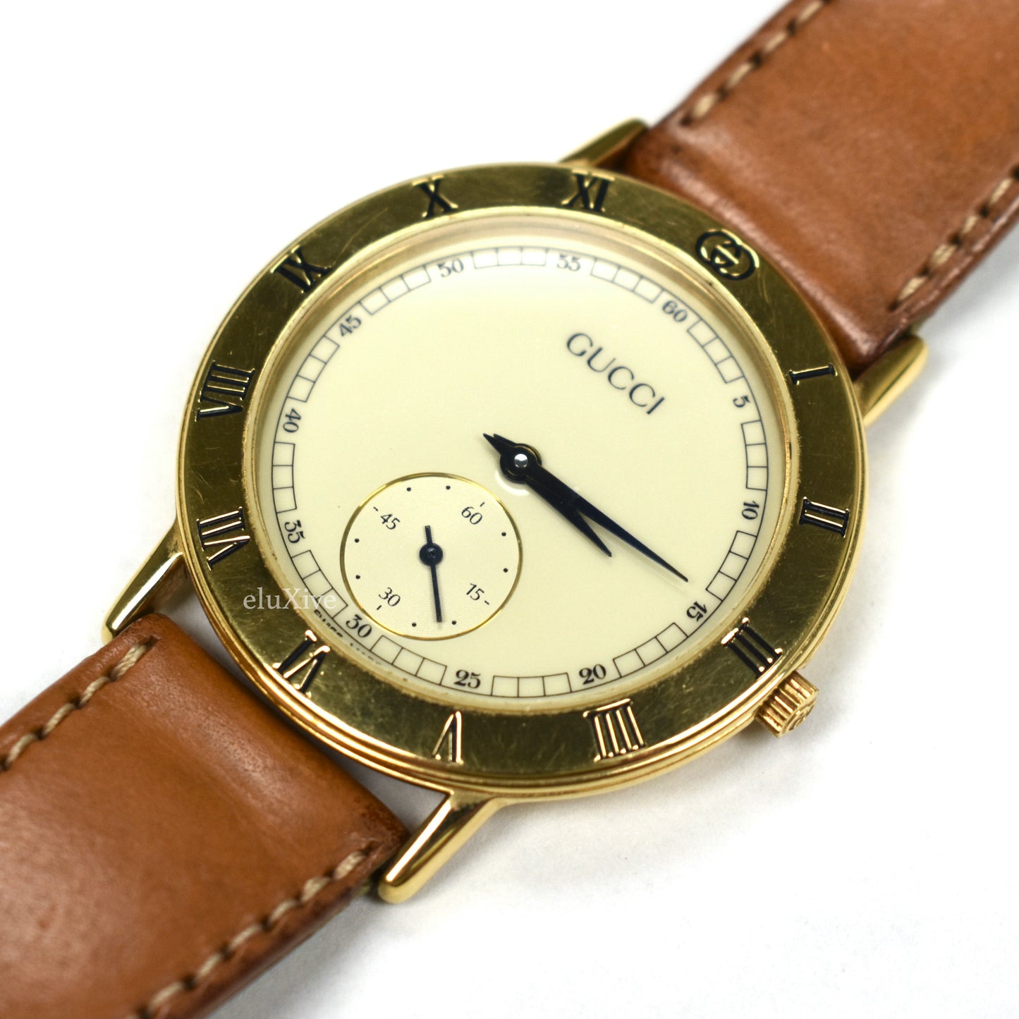 Gucci - 3000M Gold Cream Dial Watch