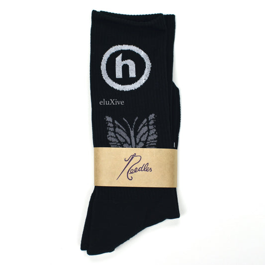 Hidden NY x Needles - Logo Knit Socks (Black)
