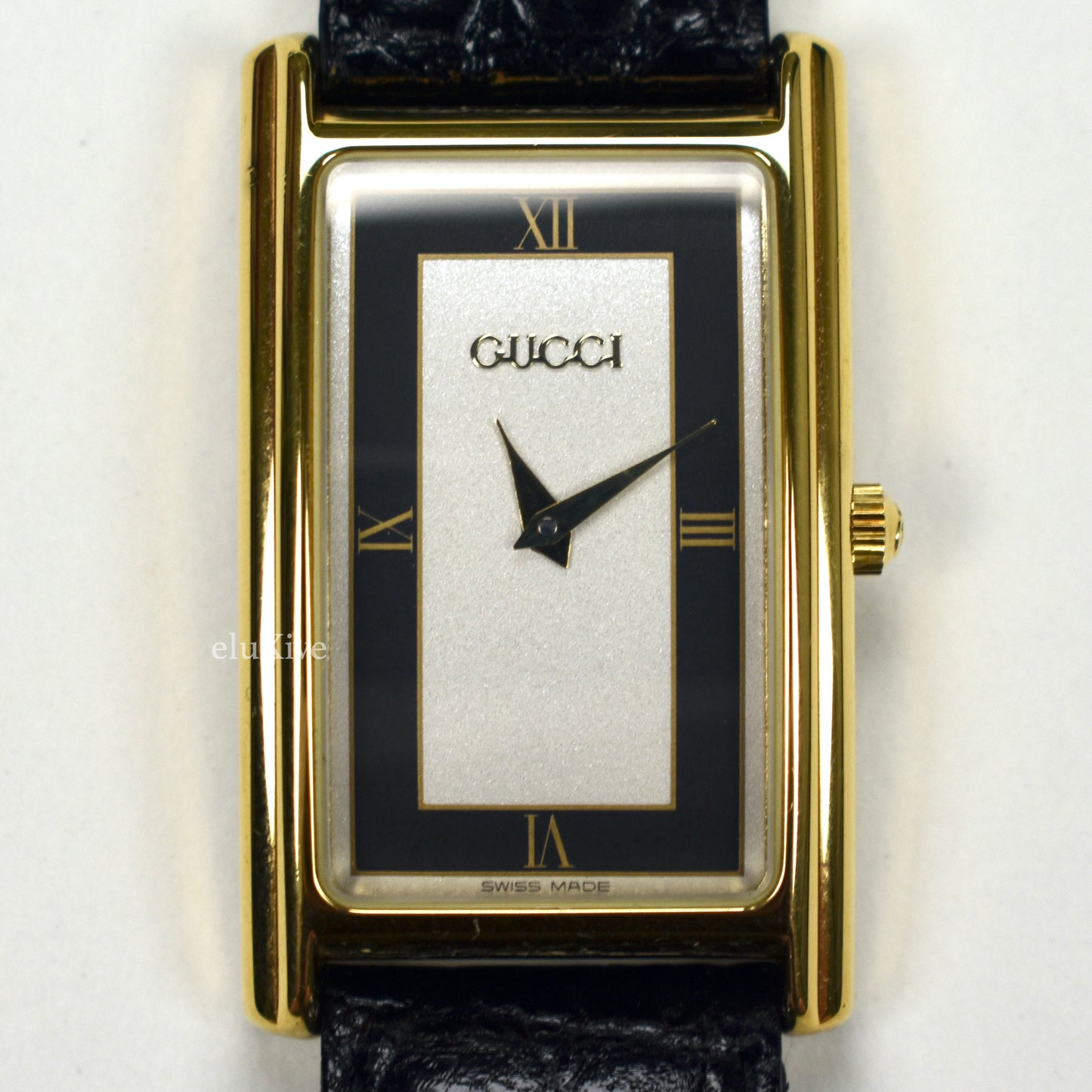 Gucci - 2600M Gold Tuxedo Dial Tank Watch