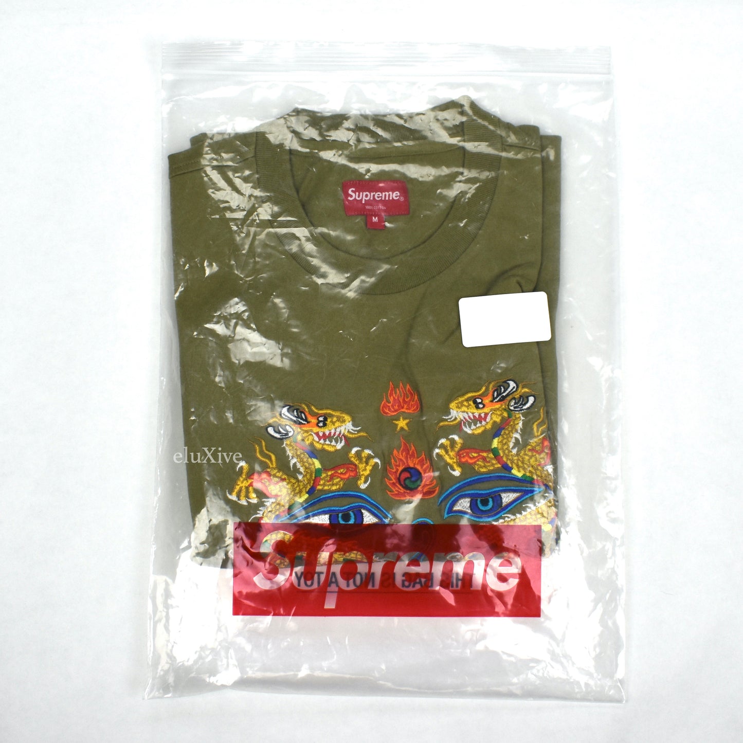 Supreme - Olive 'Truth' Embroidered L/S T-Shirt