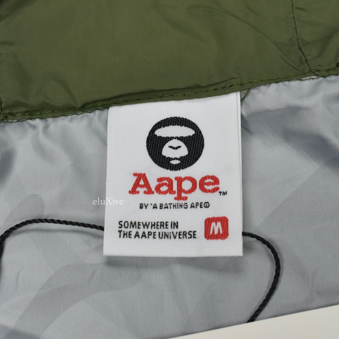 Bape - AAPE Paneled Logo Camo Hooded Jacket