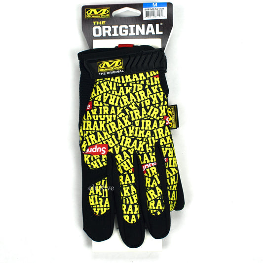 Supreme x IRAK - Allover Logo Print Mechanix Gloves