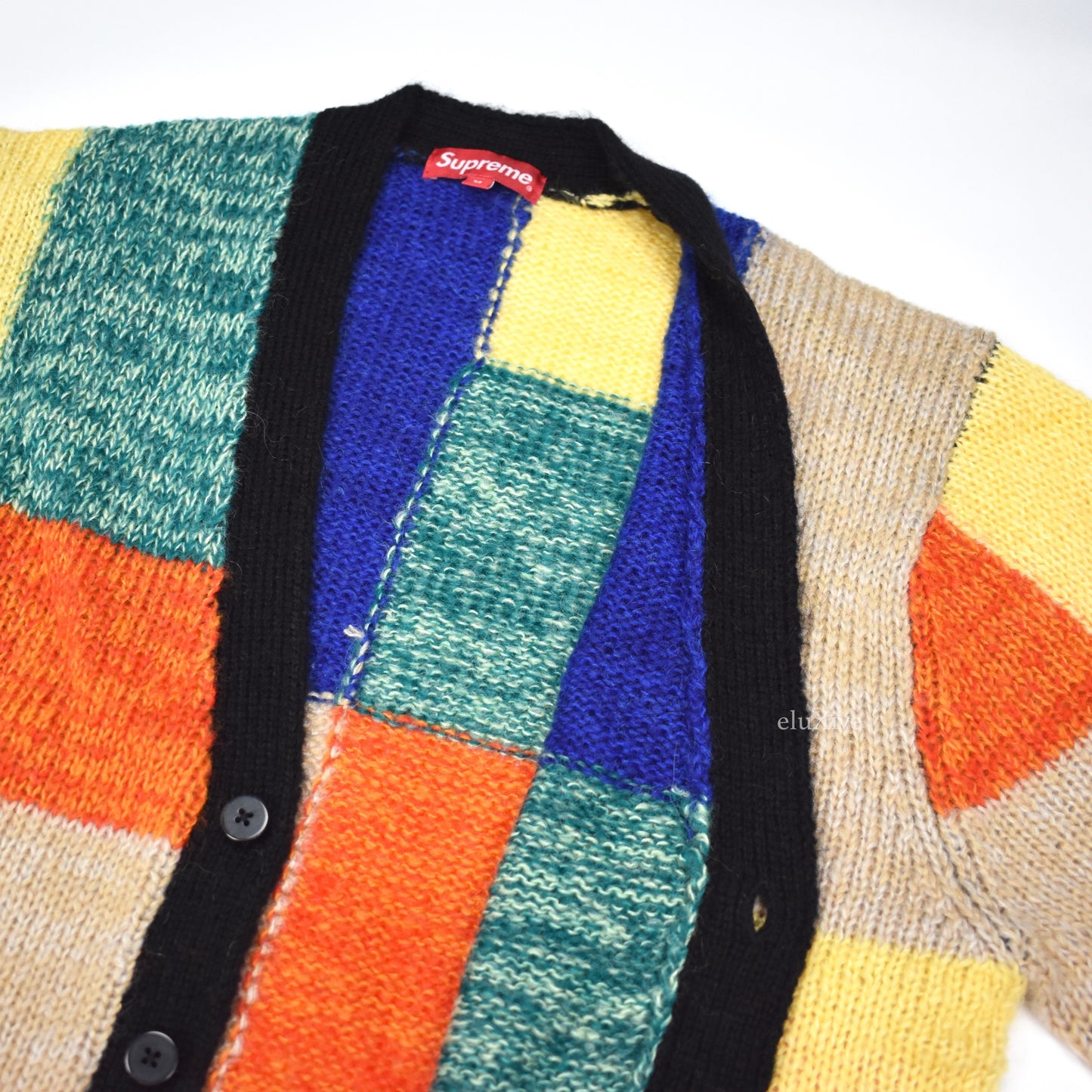 Supreme - Patchwork Mohair Cardigan