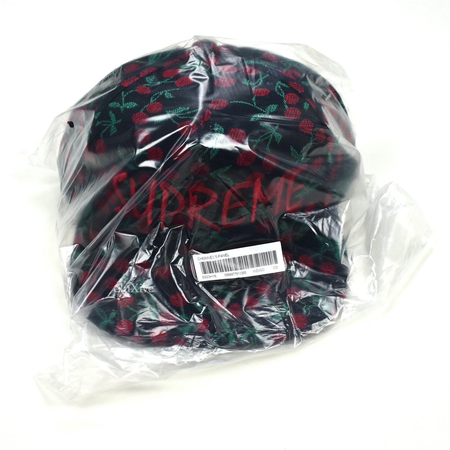 Supreme - Cherries Woven Snapback Hat (Indigo)