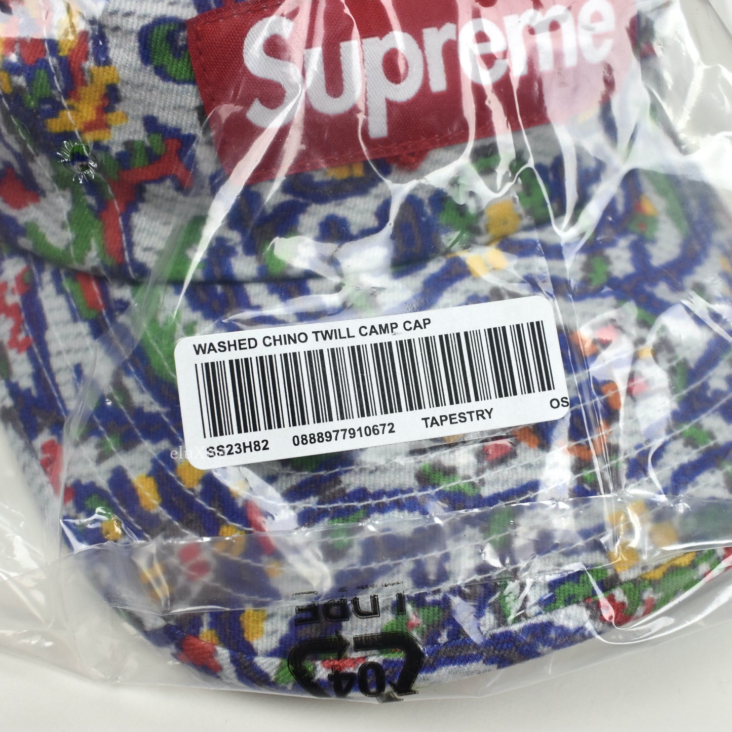 Supreme - Washed Chino Twill Box Logo Hat (Tapestry)