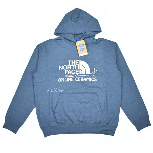 Online Ceramics x The North Face - Blue Snail Logo Hoodie
