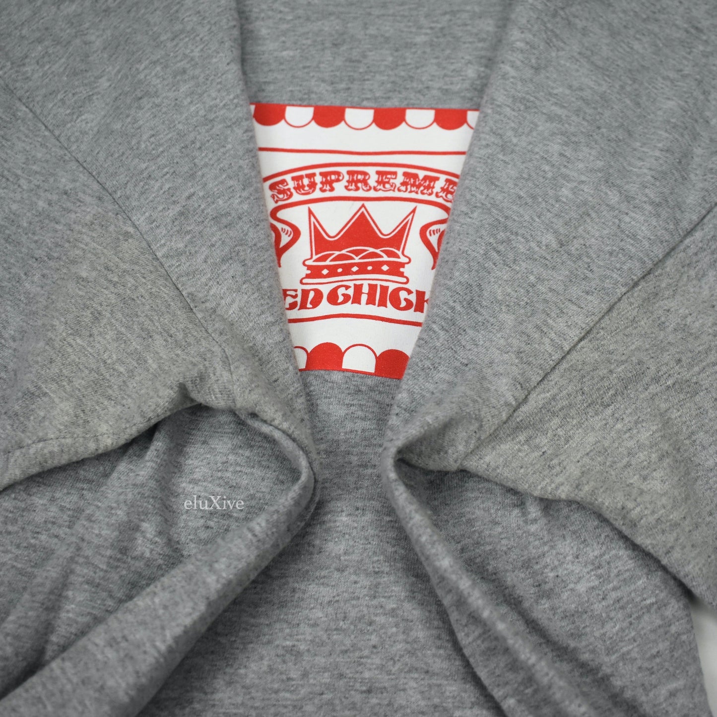Supreme - FW12 Crown Fried Chicken Logo T-Shirt (Gray)