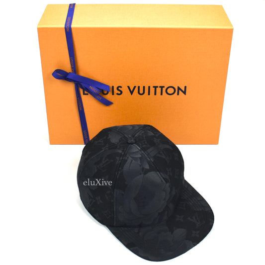 Louis Vuitton - Black Woven Flowers Monogram Hat