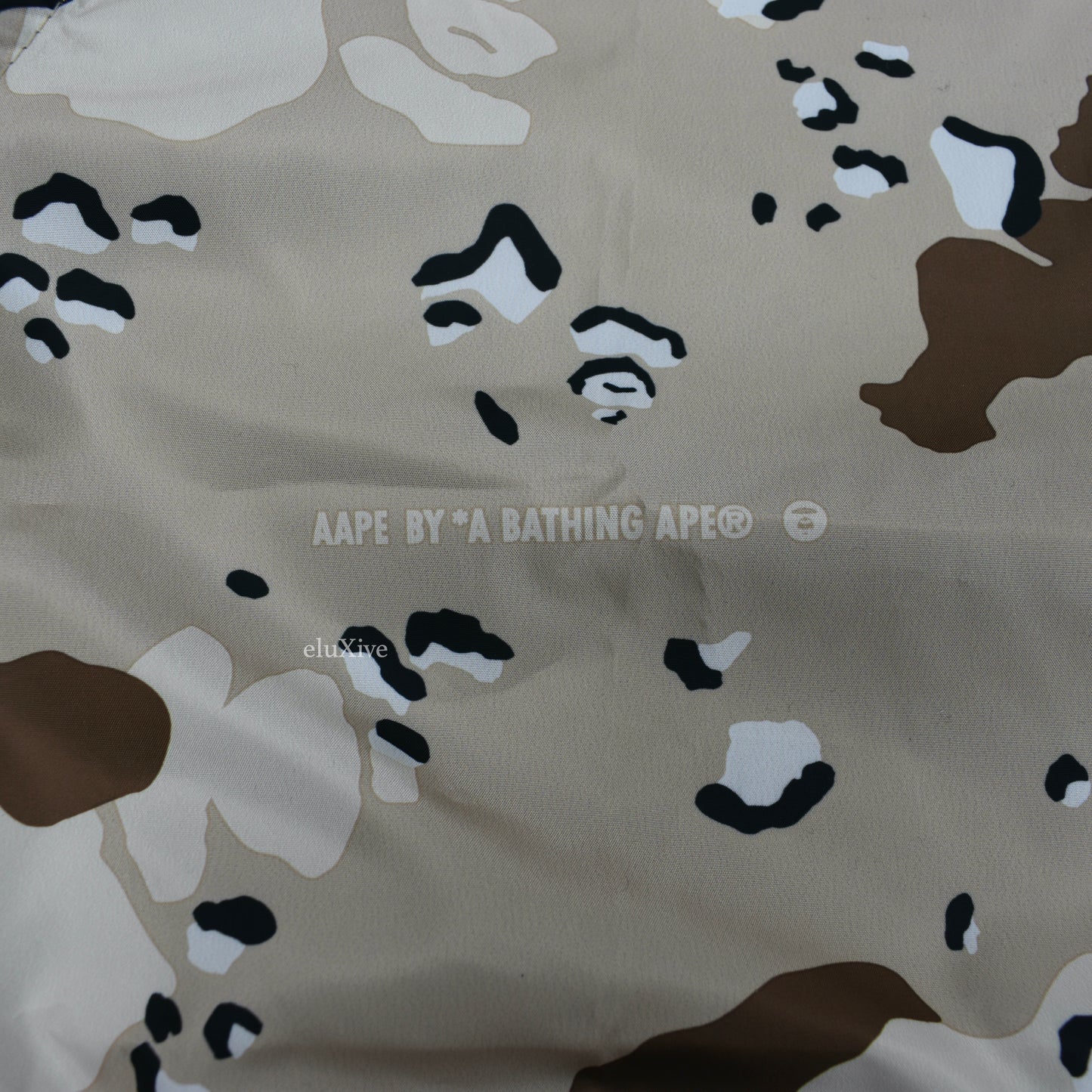 Bape - AAPE Paneled Logo Camo Hooded Jacket